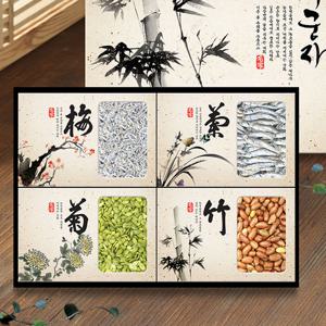 [작심밀도]우리명가 사군자 멸치,견과 혼합세트 죽호