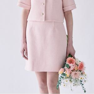 글리터 트위드 H라인 중기장 스커트(TISAC7301)