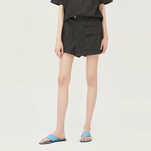 [베네통] 해지 스커트 데님 팬츠_BADP91431BK