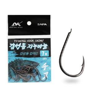 DK 감성돔 지누바늘 7호 블랙니켈 20개입 낚시바늘