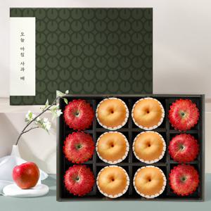 [오늘아침사과]사과배 혼합 선물세트 2호 (사과 6과/배 6과)