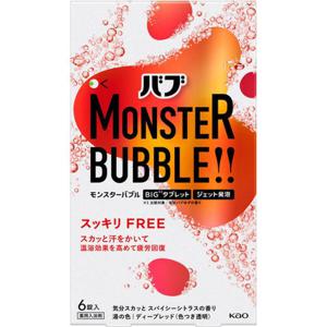버브 몬스터 버부 몬스터 버블 클리어 프리 70g x 6정