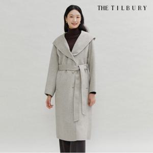 (더틸버리) 오버핏 캐시미어 숄 후드 코트 TPBM0CT86W