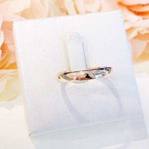 미니골드 14K 베이직 심플 미스링 (3mm) RHOM4013