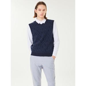 [볼빅어패럴] 남성 골프 로고JQD V넥 VEST VMKVO902_NA