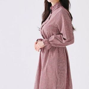 DJJ8803 잔잔한 원피스 치마 체크
