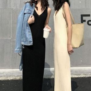 사선골지 치마 원피스 나시 DO8851 롱원피스