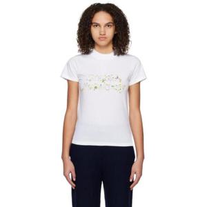 25 FW Stella McCartney 여성 화이트 더 단델리온 티셔츠 231471F110014