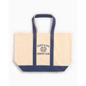 스포티앤리치 숄더백 BA006516218BE06 CREAM NAVY DOM