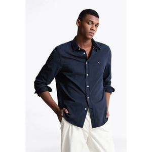 [타미힐피거종합관] 남성 Slim fit 퍼포먼스 솔리드 니트 셔츠 (T12F0WSH020MT1 DAF)