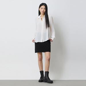 [시슬리] 퀼팅 코튼 미니 스커트_SAKS01511BK