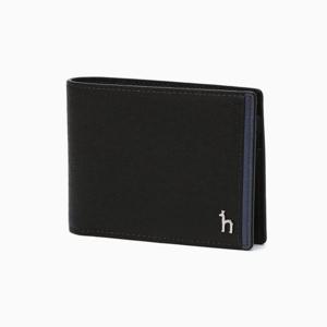 [헤지스] 블랙 라인배색 소가죽 머니클립 HJWA3F034BK