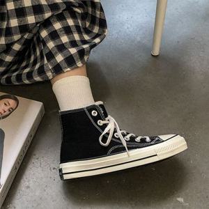 겨울 안감 털기모 스니커즈 방한 하이탑 캔버스화
