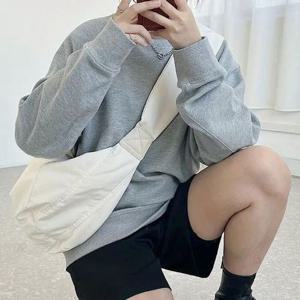 남녀공용 패션 하프문 크로스백 빅사이즈 경령 호보백