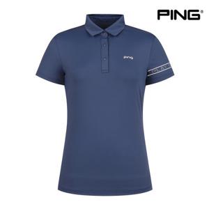 [핑]PING 여성소매메쉬카라 반팔 티셔츠 122C2TO952 NA 골프 반