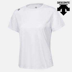 [데상트] 여성 러닝 크롭 반팔티셔츠 SP222RTS47WHT0 반팔티