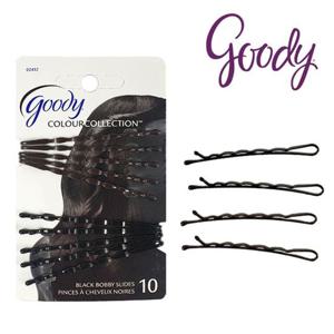 Goody 구디 비비 슬라이드핀 블랙 10P 02452 헤어핀