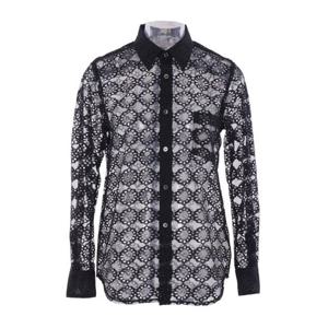 꼼데가르송 블랙 레이스 버튼업 셔츠 GOB013S25 1BLACK