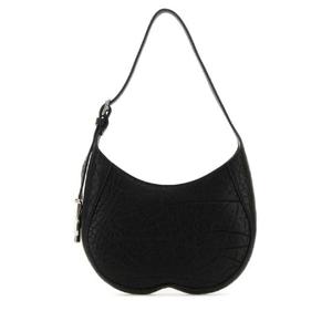 BURBERRY 블랙 가죽 스몰 체스 숄더백 8080955 A1189