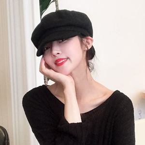 [에이치플러스몰]세련된 여성 무지빵모자 팔각모 뉴스보이캡 헌팅캡