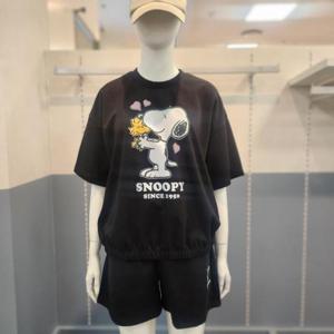 클라이드앤 HC03 여성 스누피밑단밴딩티BLK FPBTS770F