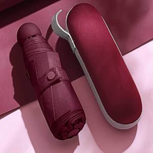양산 캡슐형 레드 5단 양산 암막 캡슐양산 초경량우산