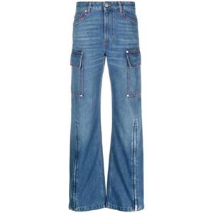 25 FW Stella McCartney 앵클 지퍼 와이드 진 6D02463SPH58 TP432195267