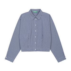 [베네통] Stripe dolman crop shirt_59T7DQ0AS910