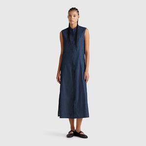 [베네통] Pocket denim long dress_44KCDV0BH901
