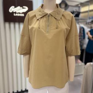 크로커다일레이디 HC28 반집업 블라우스 CLEMBL124
