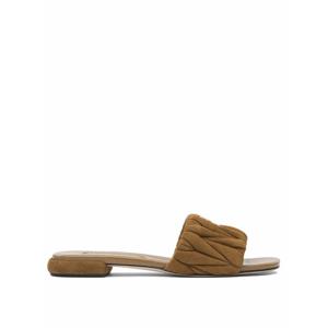 [MIU MIU] 라프리마 여성 Matelass  스웨이드 샌들 5XX605 M2VF0316 F 010 Brown /3