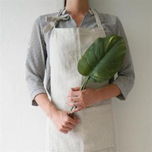 아트박스/메종텍스타일 리타 린넨 앞치마 아이보리