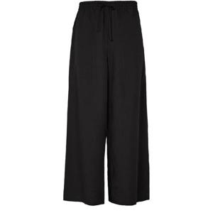 25 FW 로에베 남성 Cropped viscose and linen pants black LOET576FBCK1T1AA00 TP856681390