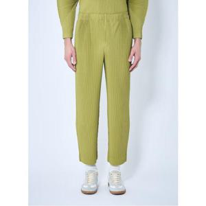 25 FW 옴므플리세 이세이미야케 플리츠 스트레이트핏 팬츠 그린 HP48JF119 66 GREEN TEA