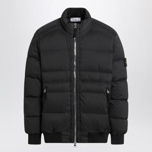 스톤아일랜드 블랙 집업 나일론 블렌드 패딩 S154100039S0028 V