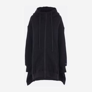 요지야마모토 블랙 오버사이즈 풀 집 후드 FMT95002 BLACK
