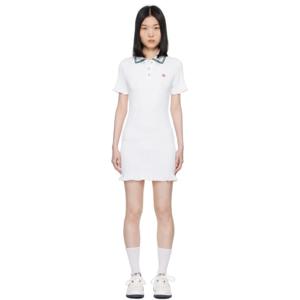 카사블랑카 원피스 화이트 셔링 미니 드레스 242195F052003