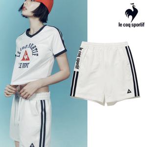 [르꼬끄] 남녀공용 유니 선데이 루즈핏 4부 우븐 숏팬츠 QQ123LHP36_OWT