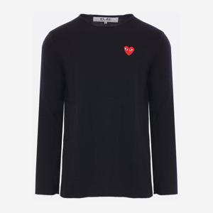 꼼데가르송 블랙 울 크루넥 스웨터 AXN068051 1BLACK