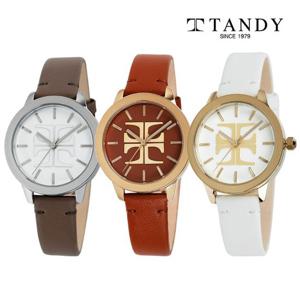 [TANDY] 탠디 시그니쳐 모던클래식 여성용 가죽시계 T-1915 3종 중 택1