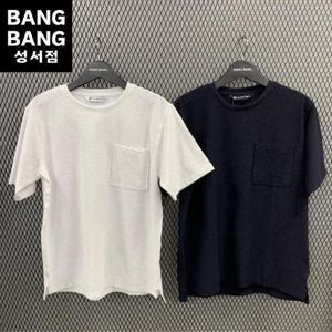 뱅뱅 HC04 여름남성 라운드시어서커 포켓 반팔티 NTL366