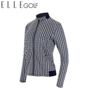 [엘르골프]여성 전판 프린트 냉감 풀집업 6K25501_820(Navy)_DJ