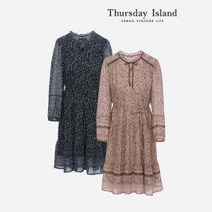 [Thursday Island] 보더 믹스 패턴 원피스(T236MOP537W)