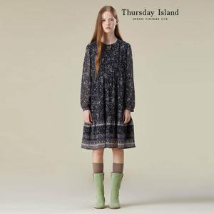 [Thursday Island] 패턴 보더MIX 미니 원피스(T236MOP152W)