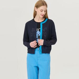 [베네통] [Online Exclusive] 컬러 블록 시스루 가디건_BAKCE2541NY