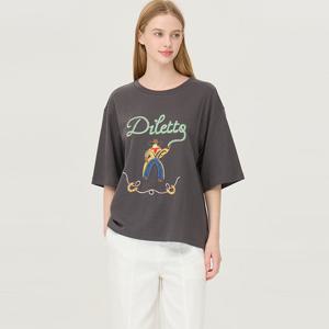 [베네통] 카우보이 하프 슬리브 티셔츠_BATS04541DG