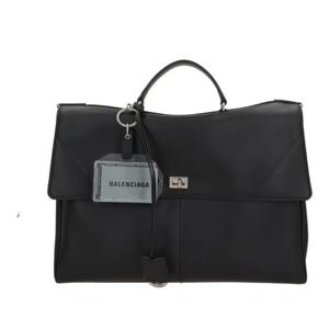 발렌시아가 블랙 스무스 가죽 비즈니스 백 833626 2ABVO1000