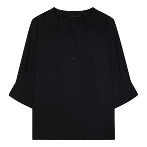 노치넥 투버튼 7부 블라우스 (SHBAH2407)