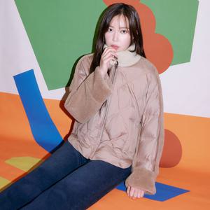 니트카라 퍼 구스다운 퀼팅 점퍼 (BHHJX2684)