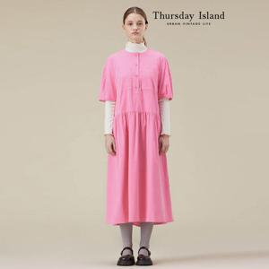 [Thursday Island] 핑크 코듀로이 원피스(T238MOP242W)
